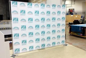 Fabric Banner Step and Repeat