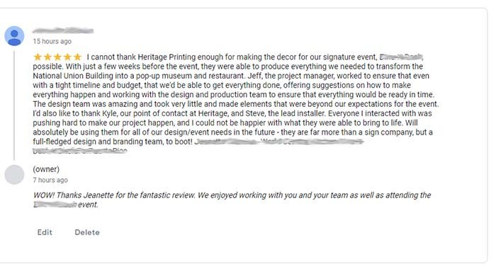 Responding to Reviews Responding to Reviews