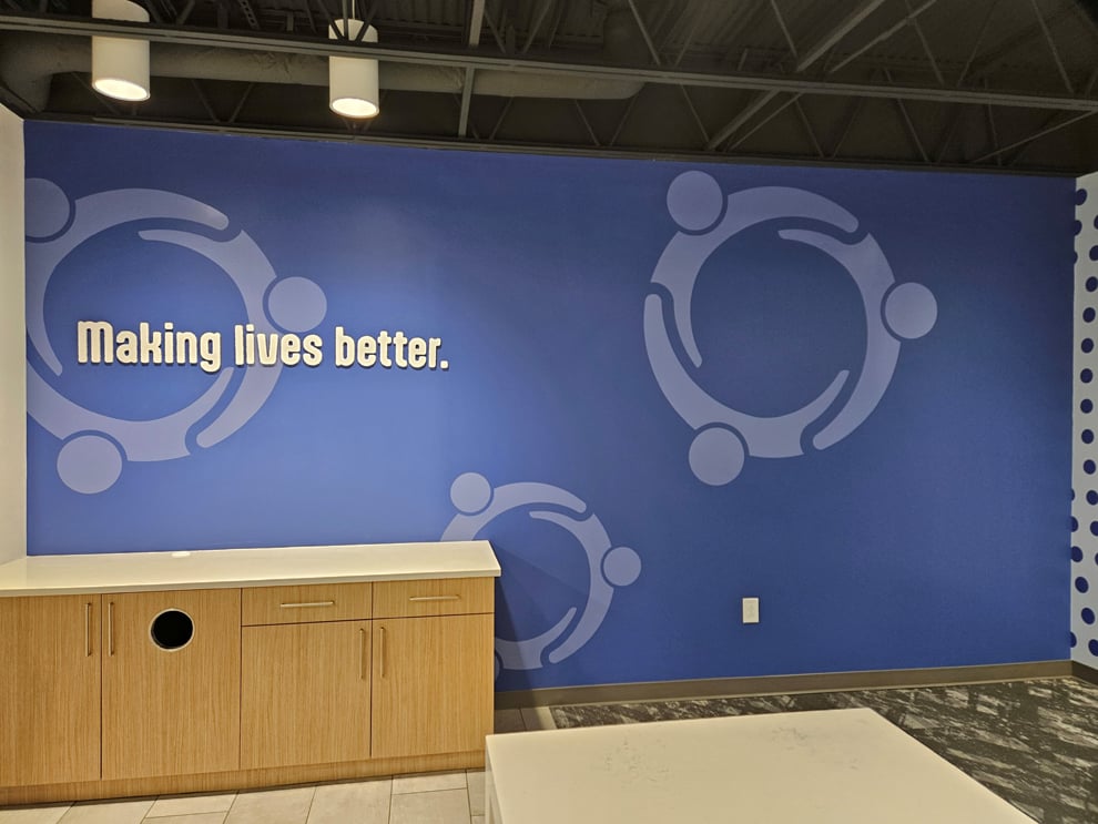 Revity FCU Wall Wraps & Dimensional Signage