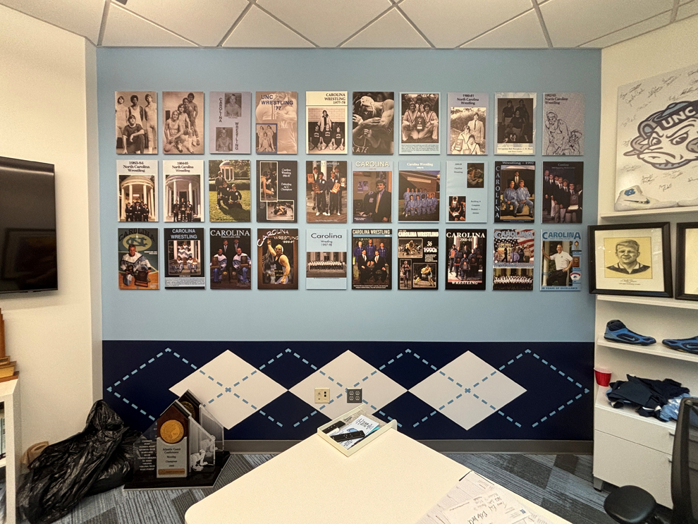 UNC Wrestling Facility Graphics in Chapel Hill, NC