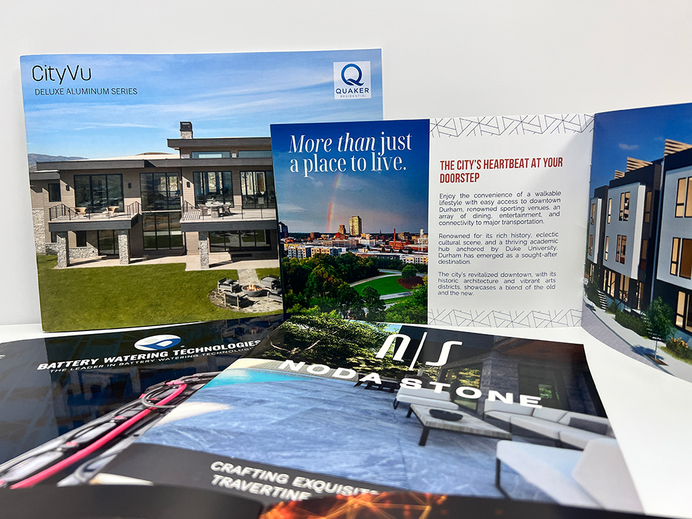 Printing Company Raleigh, NC offering vivid brochure printing for brand outreach