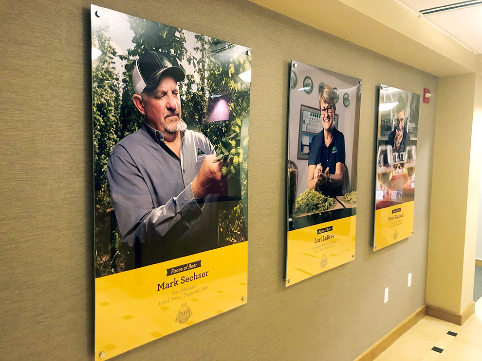 Acrylic Signs in Arlington, VA designed and installed using Plexiglass for custom interior displays