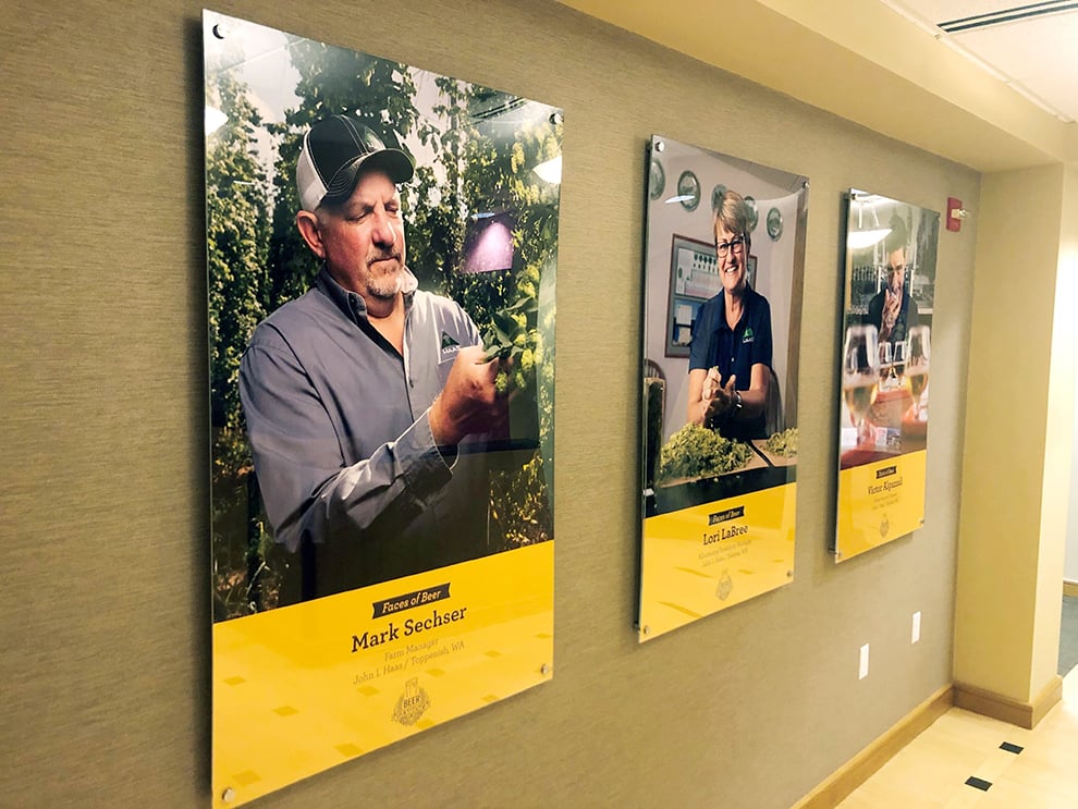 Acrylic Signs in McLean, VA designed and installed using Plexiglass for custom interior displays