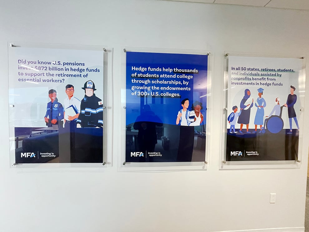 Acrylic Signs in Richmond, VA designed and installed for corporate identity and workplace culture