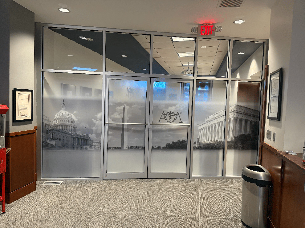 Frosted Vinyl and Privacy Film in Newport News, VA