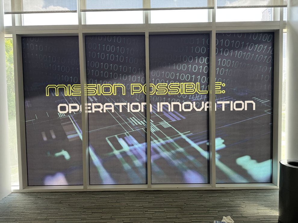 Custom adhesive vinyl for workplace branding in Annapolis, MD