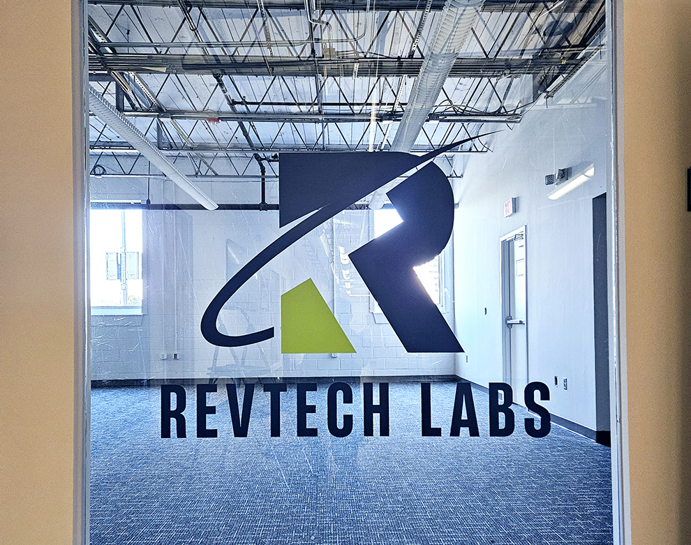 Custom adhesive vinyl for workplace branding in Fairfax, VA