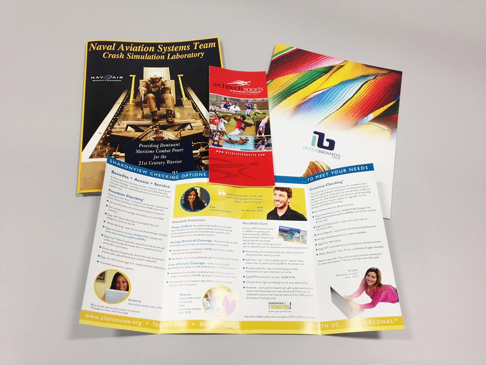 Brochure Printing in Bethesda, MD printed and mailed for branded Z-fold and full-color marketing materials
