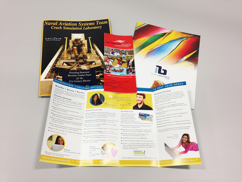 Brochure Printing in Gaithersburg, MD printed and mailed for branded Z-fold and full-color marketing materials
