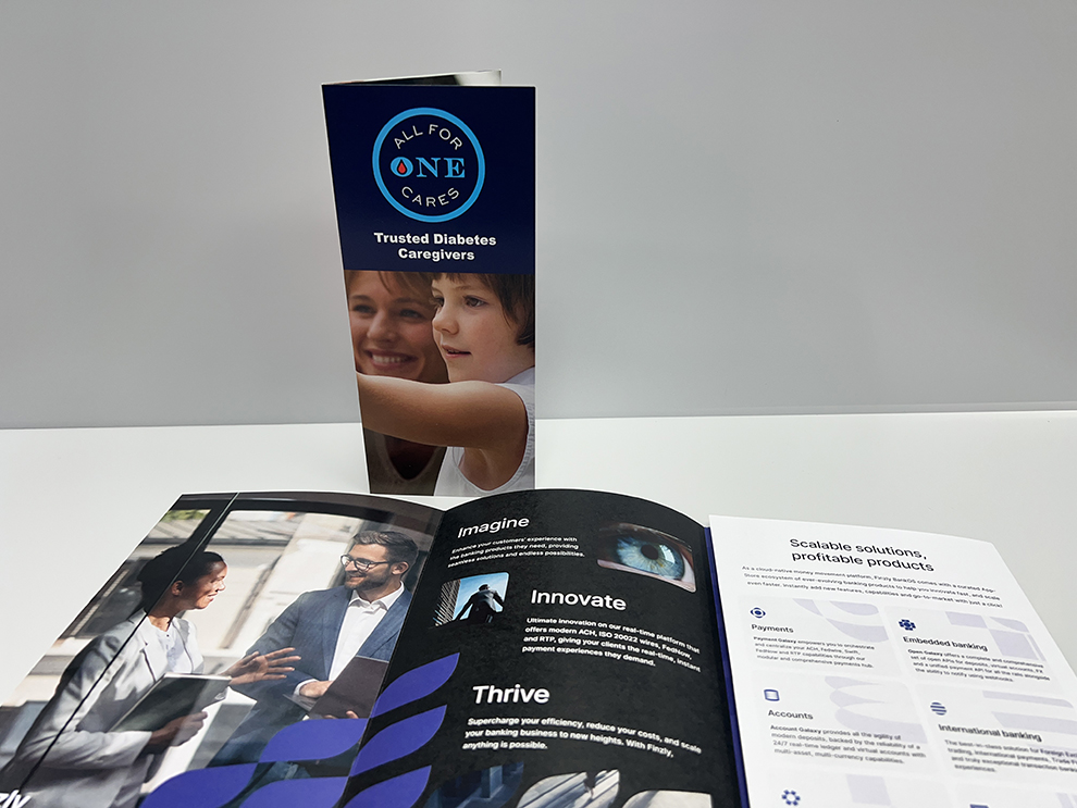 Brochure Printing in McLean, VA printed and mailed for full-color company brochures and promotional materials