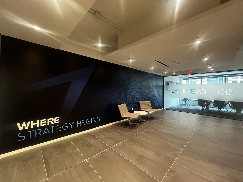Custom business signs and interior branding displays in Richmond, VA
