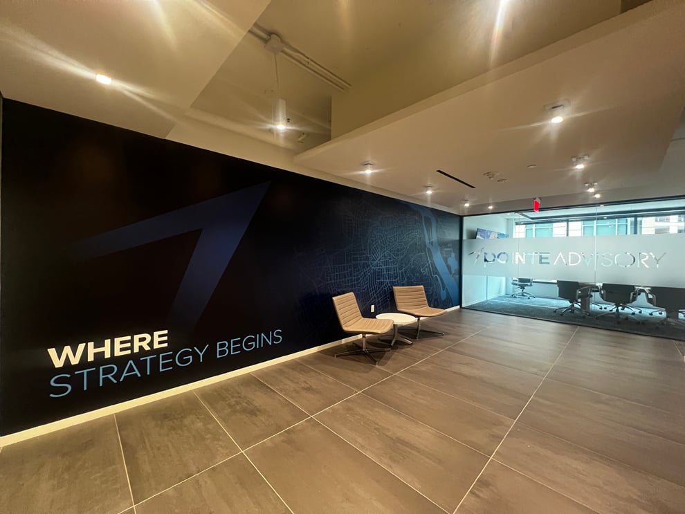 Interior workplace branding with custom signs in Woodbridge, VA