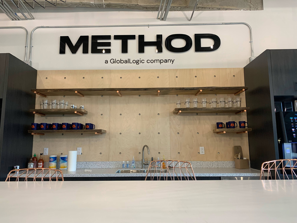 Dimensional Letters in Washington, DC designed and installed for reception walls and workplace branding