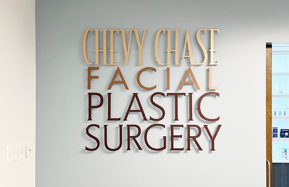 Dimensional Letters in Reston, VA designed and installed for interior business signage and displays