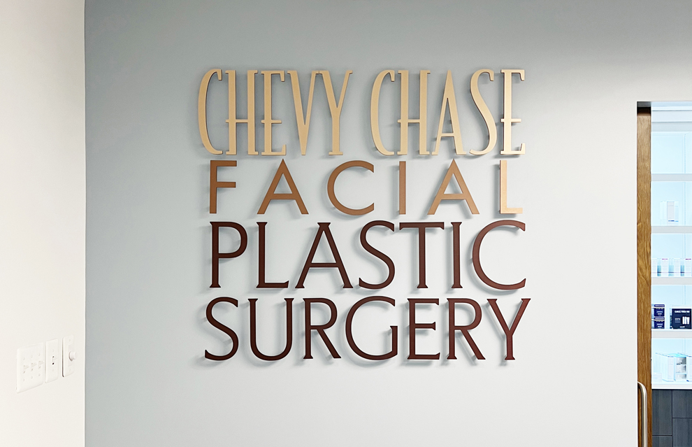 Dimensional Letters in Sterling, VA designed and installed for interior business signage and displays