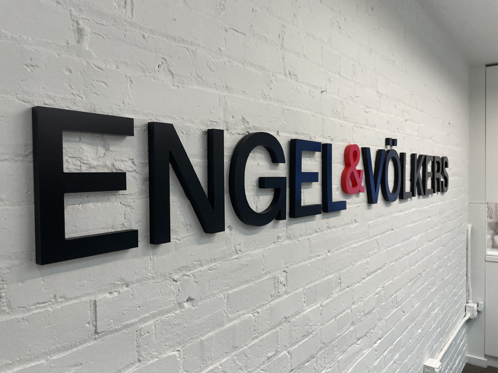 Dimensional Letters in Chesapeake, VA designed and installed for office branding and commercial interiors