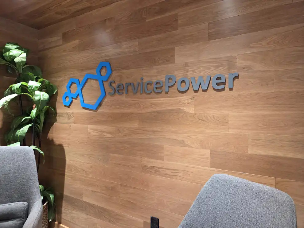 Dimensional Letters in Newport News, VA designed and installed for hallway and directional wall signage