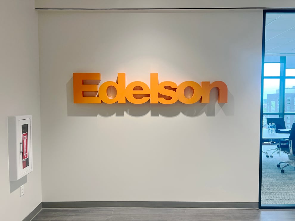 Dimensional Letters in Richmond, VA designed and installed for commercial interior displays