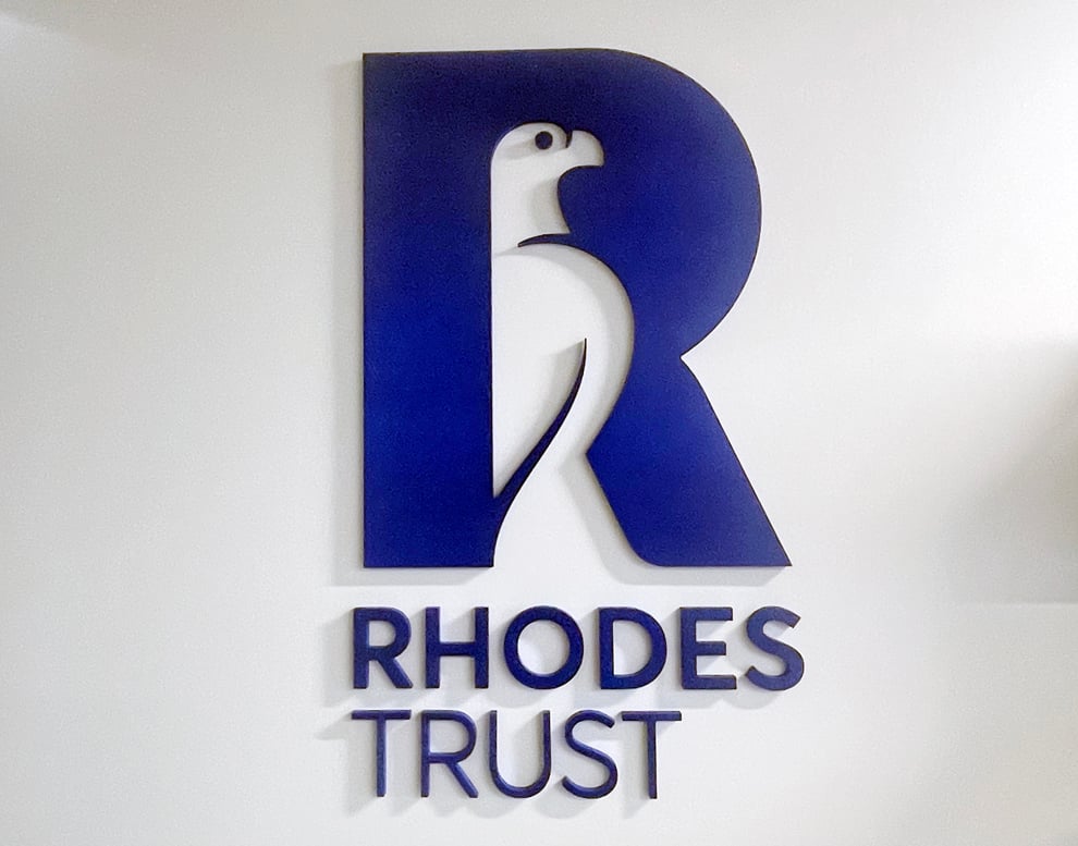 Dimensional Letters in Richmond, VA designed and installed with brushed metal finishes for offices