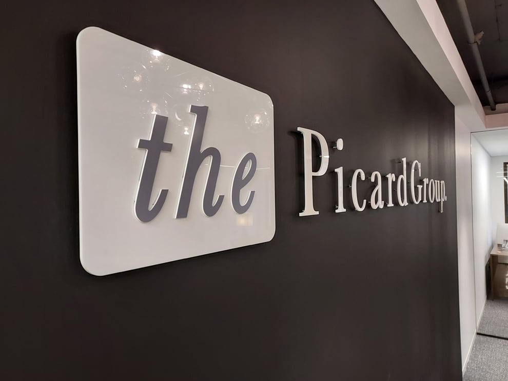 Dimensional Letters in Richmond, VA designed and installed for custom office signage