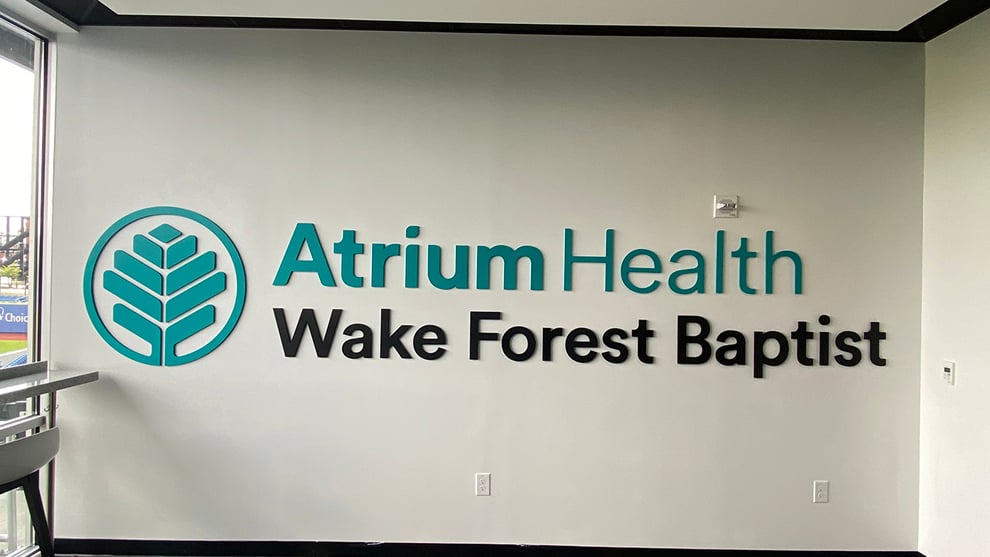Dimensional Letters in Richmond, VA designed and installed for company wall branding and culture displays