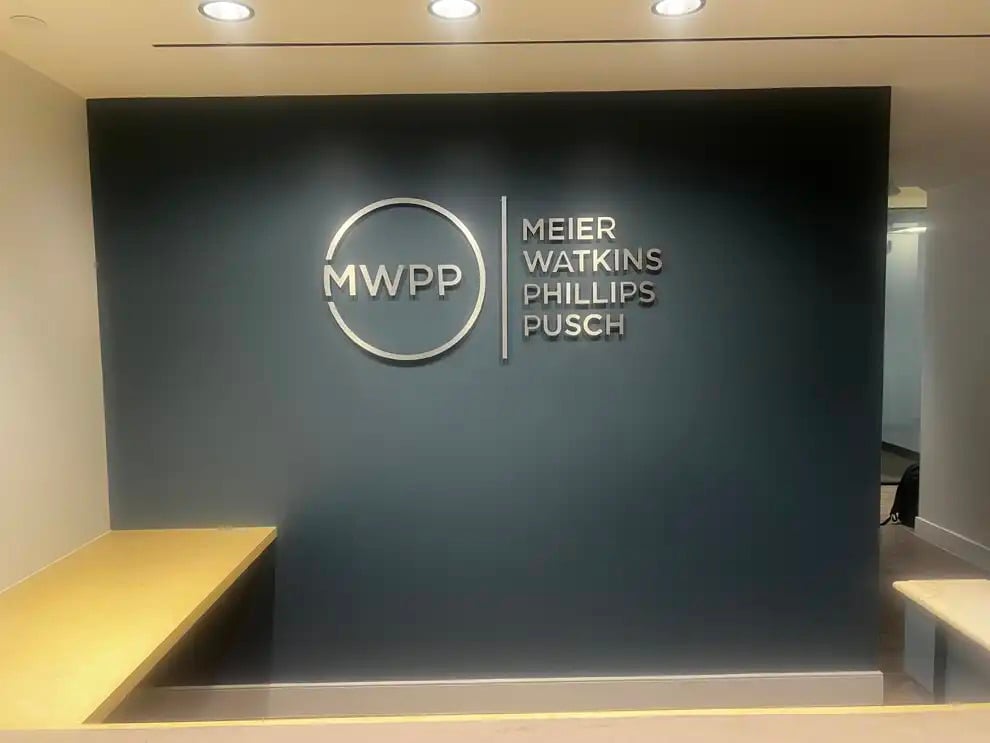 Dimensional Letters in Richmond, VA designed and installed with custom logos for workplace branding
