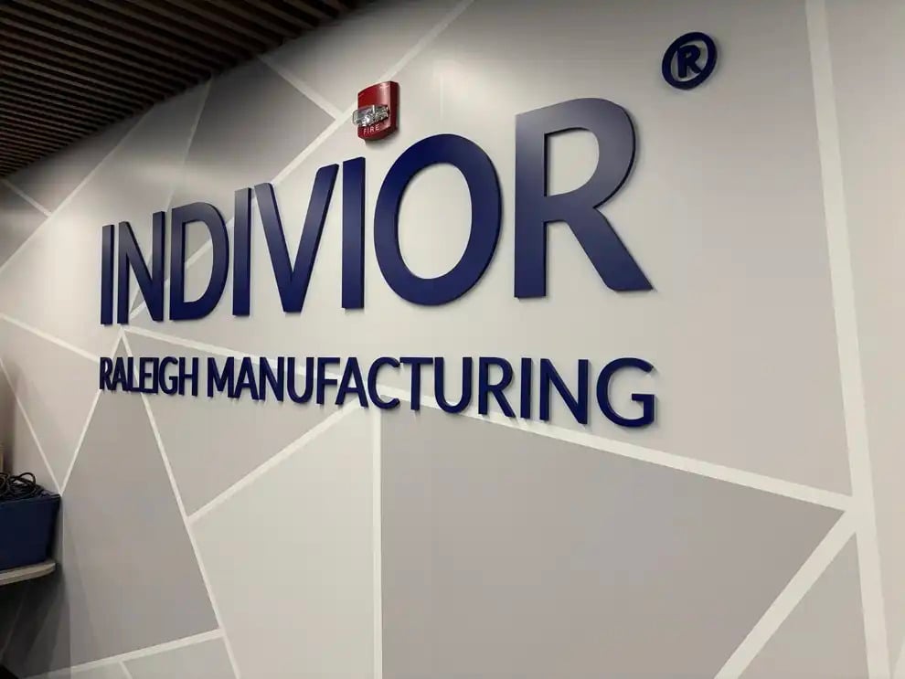 Dimensional Letters in Richmond, VA designed and installed for company name wall displays