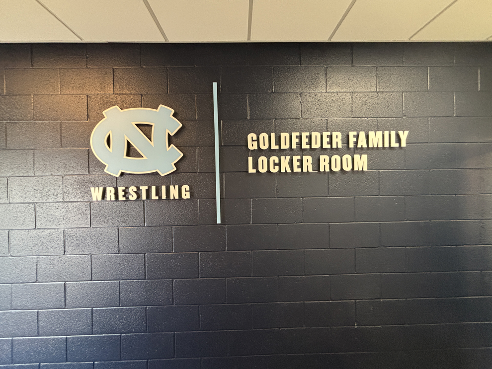 Dimensional Letters in Virginia Beach, VA designed and installed with backlit lighting for workplace interiors