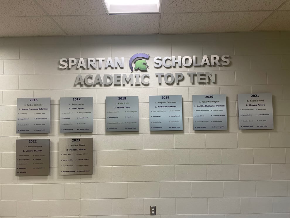 Branded signage and graphics for university educational environments Richmond, VA