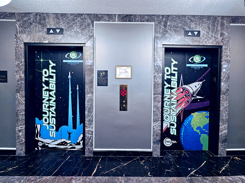 Elevator Wraps in Reston, VA