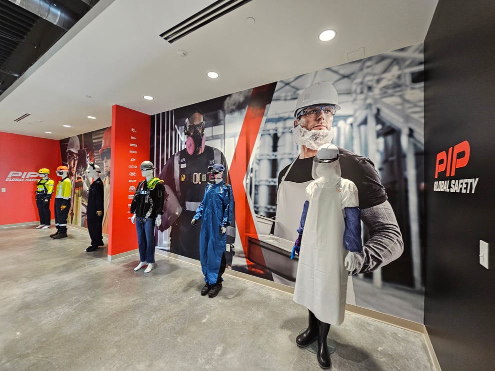 Office branding enhanced with environmental graphic design in Richmond, VA