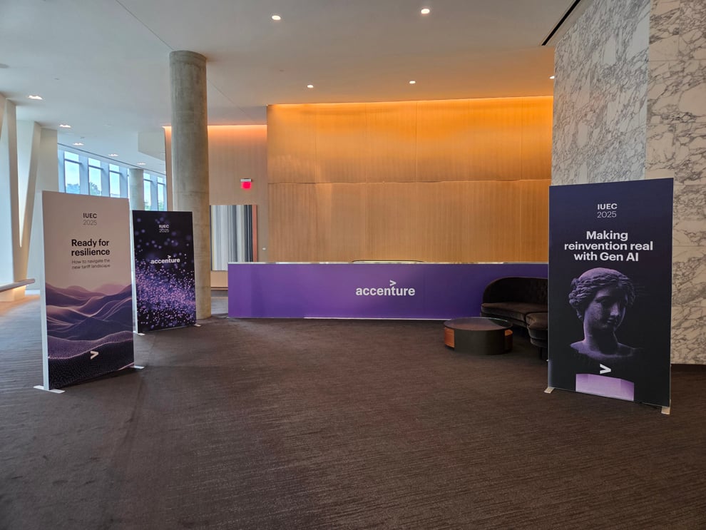 Event environments with directional signage and graphics in Arlington, VA