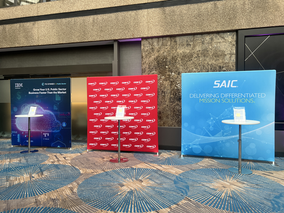 Event environments with portable displays and signs in Newport News, VA