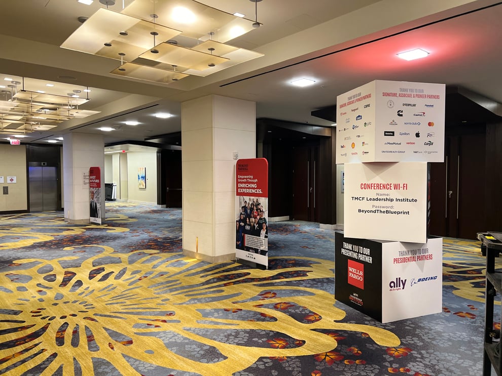 Custom event environments with branded wall graphics in Richmond, VA