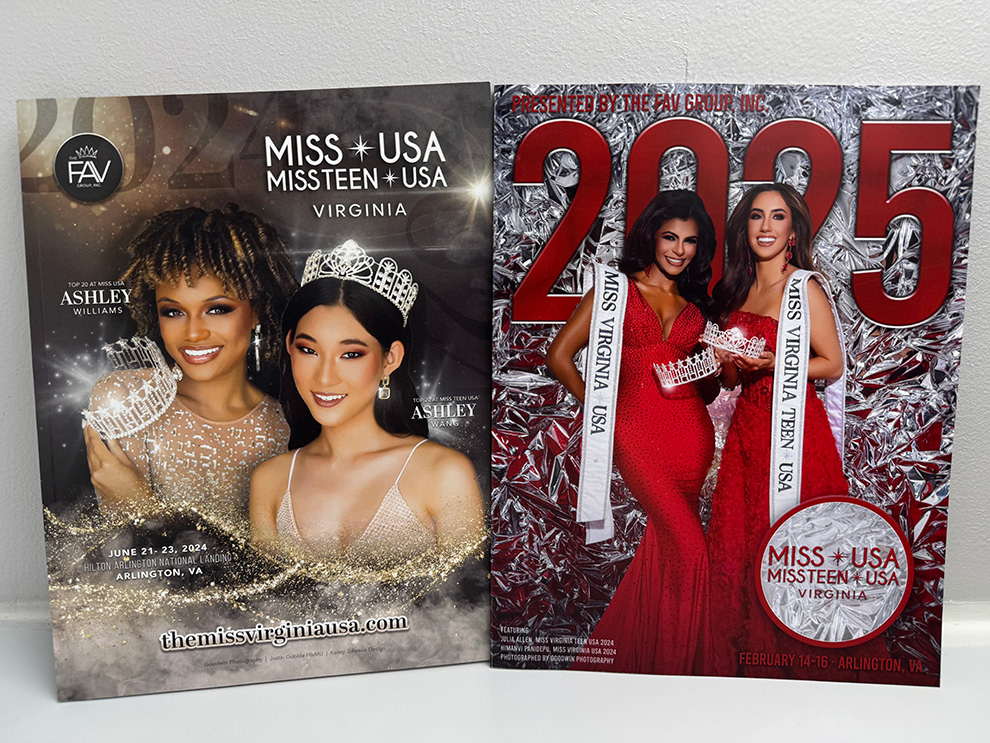 Event Programs Arlington, VA printed and produced as full-color booklet materials for events