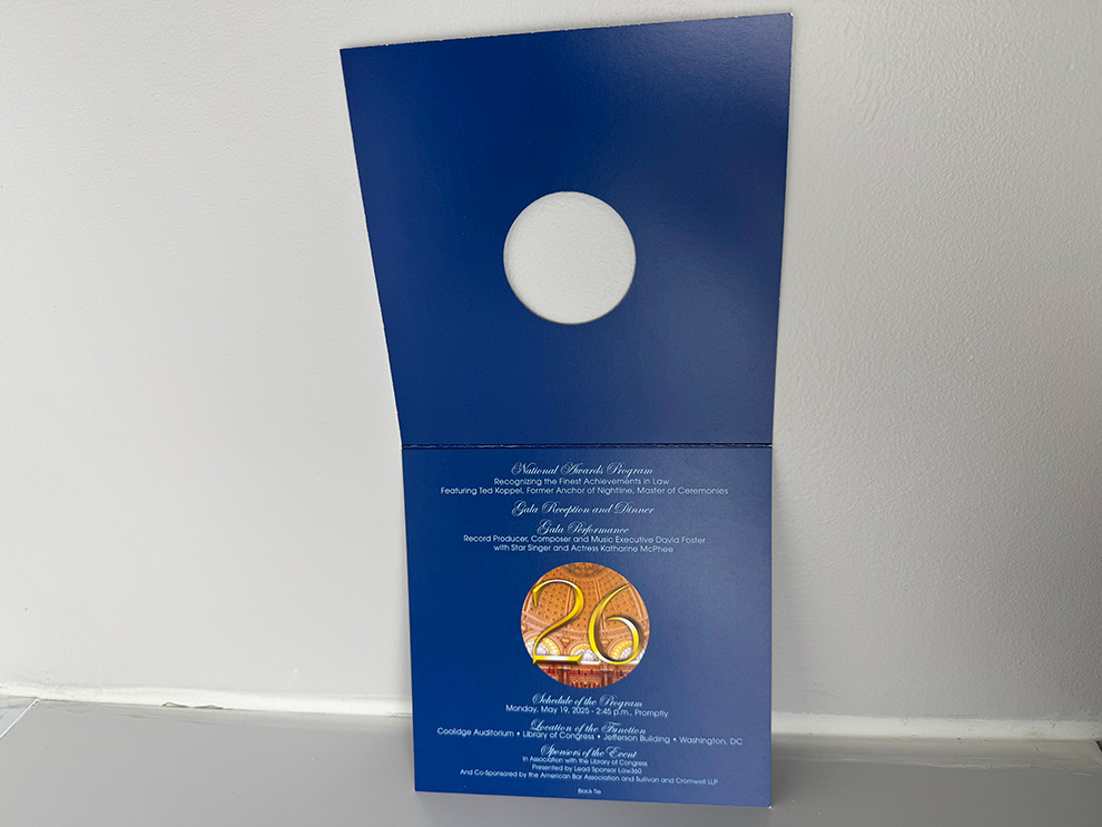 Event Programs Washington, DC printed and produced to support conference registration and attendee information