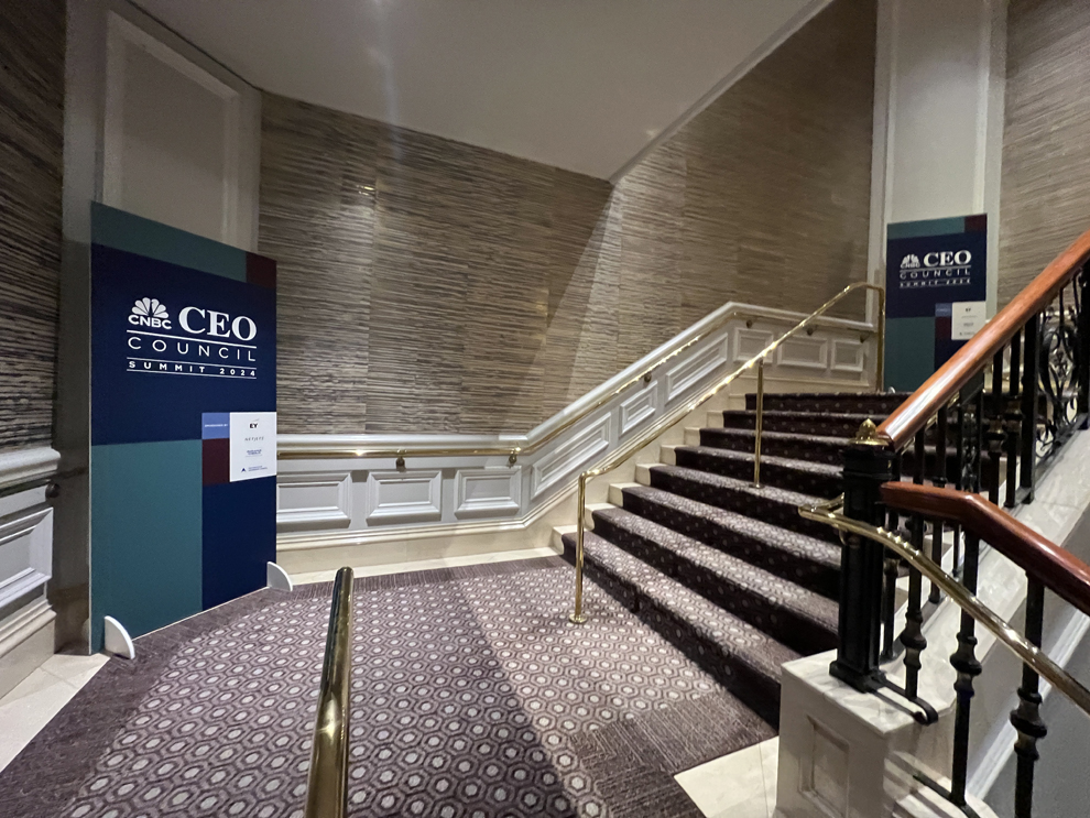 Event signs and directional signage for branding in Arlington, VA