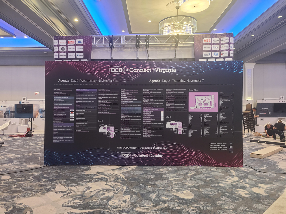 Event signs with modular displays and branded graphics in Arlington, VA