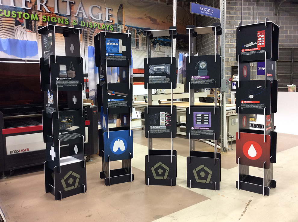 Event Towers in Baltimore, MD designed and installed for branding at medical conferences and expos