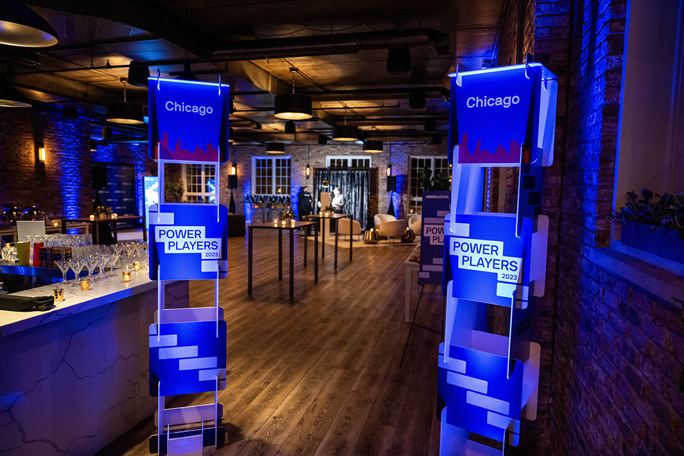 Event Towers in Baltimore, MD designed and installed for trade show visibility and sponsor recognition