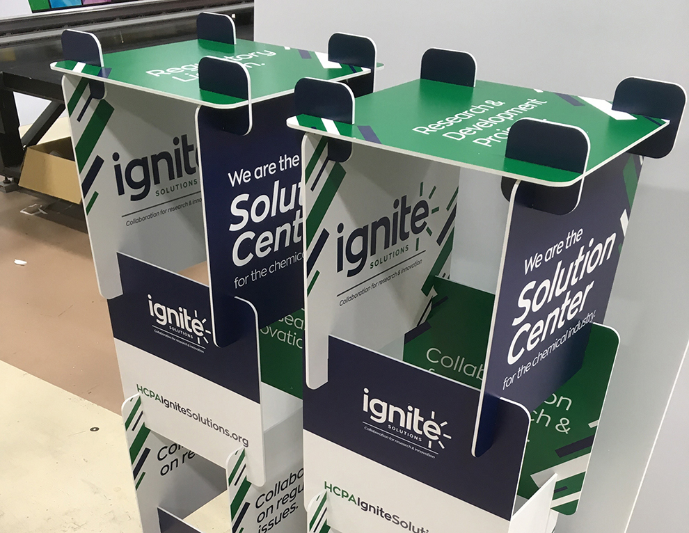 Event Towers in Baltimore, MD designed and installed for event exhibits and sponsor messaging