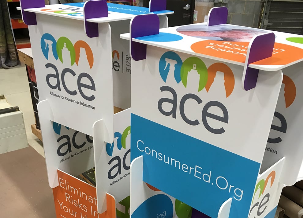 Event Towers in Washington DC designed and installed for expo booth branding and visual promotion