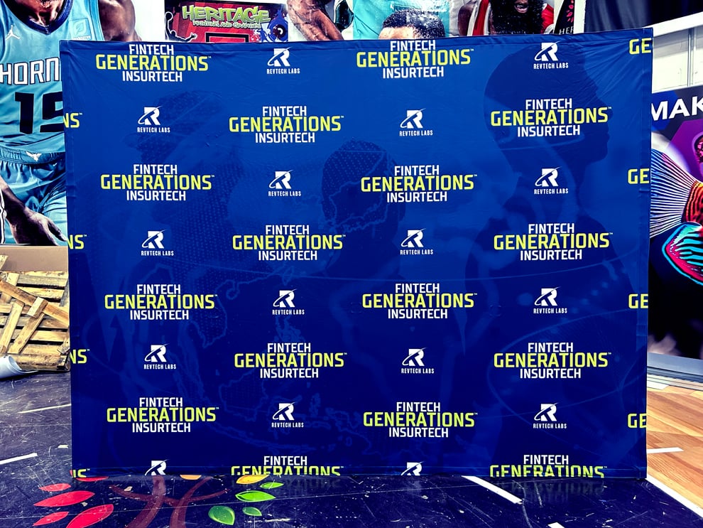 Branded fabric backdrops installed for meetings and events in Baltimore, MD