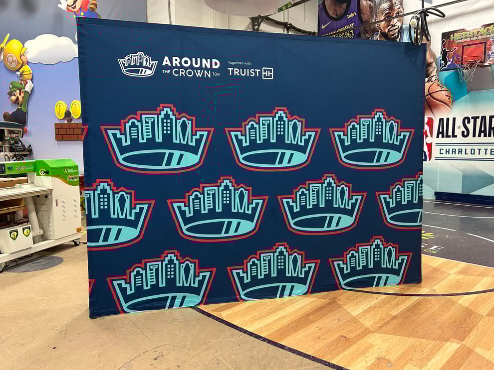 Branded fabric backdrops with modular event displays in Baltimore, MD