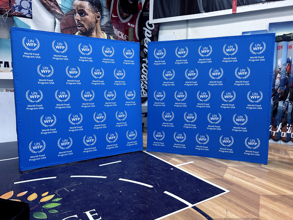 Fabric backdrops and event displays for conventions in Norfolk, VA