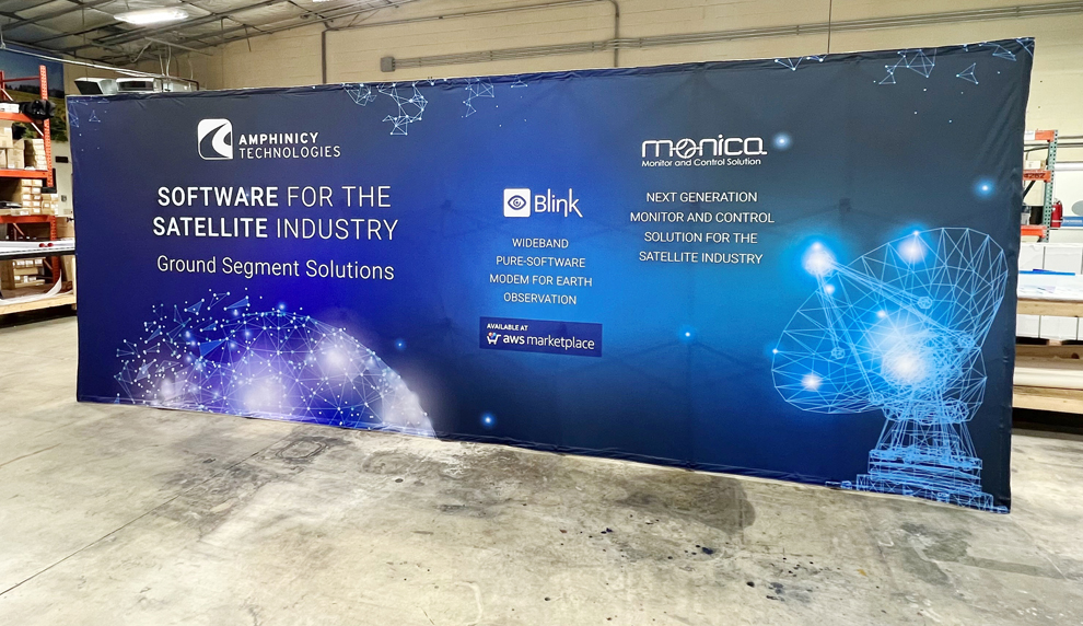Custom fabric backdrops and event displays installed in Norfolk, VA