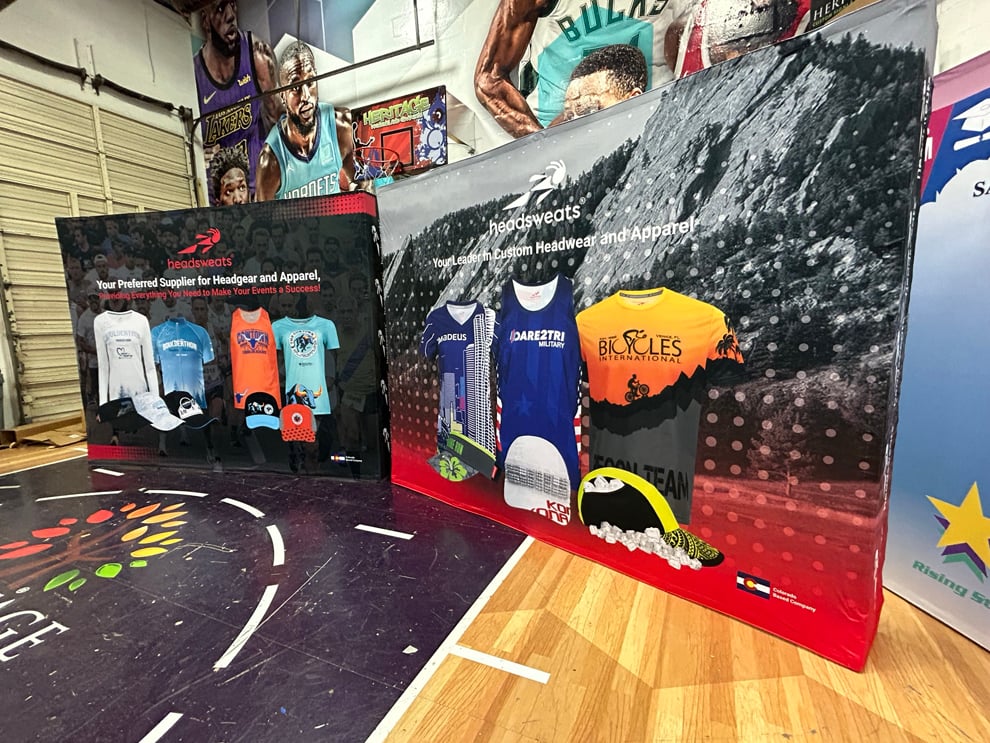 Fabric backdrops with modular displays for conferences in Richmond, VA