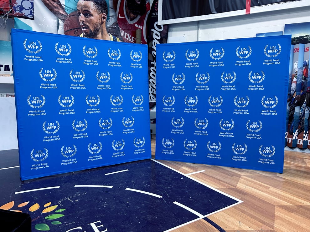 Fabric backdrops and event displays for conventions in Richmond, VA