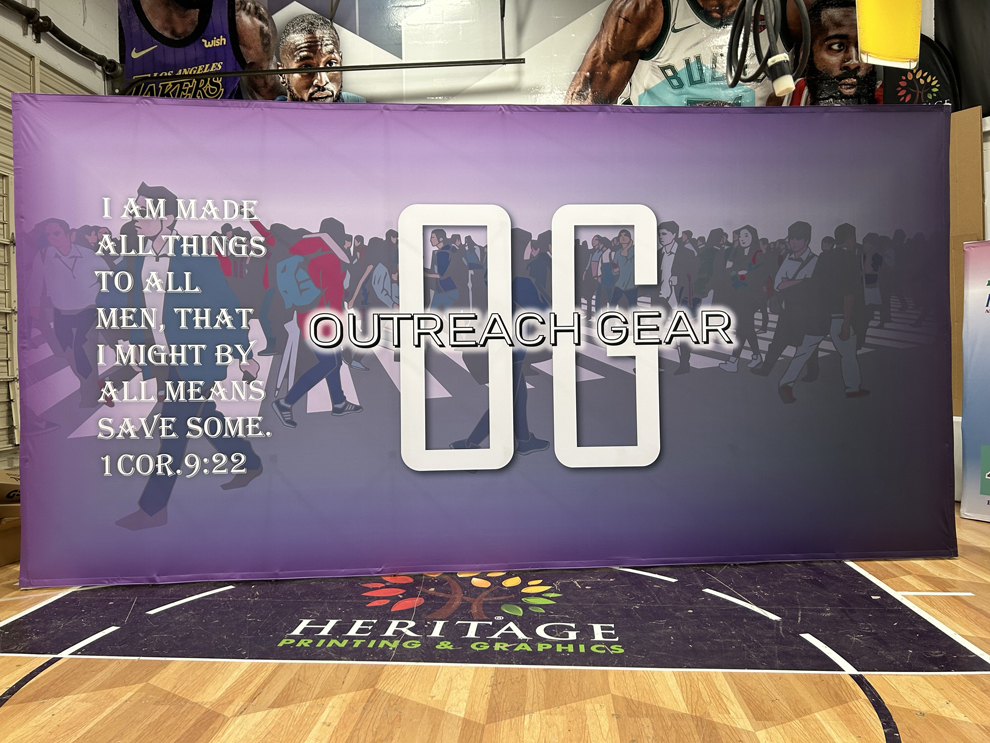Custom fabric backdrops for trade show event branding in Virginia Beach, VA