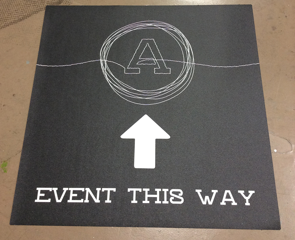 Floor Graphics in Arlington, VA designed and installed for workplace navigation and marketing displays